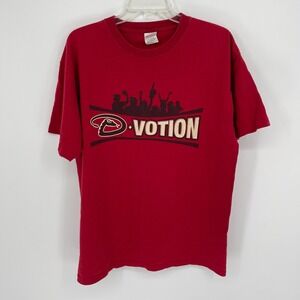 Anvil Men's Red Arizona Diamondbacks‎ Dbacks Baseball Graphic T-Shirt Size L